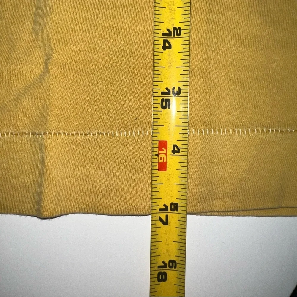 Old Navy Girls Cropped Vintage Crew Neck T-Shirt - Golden, Size XL (14-16)